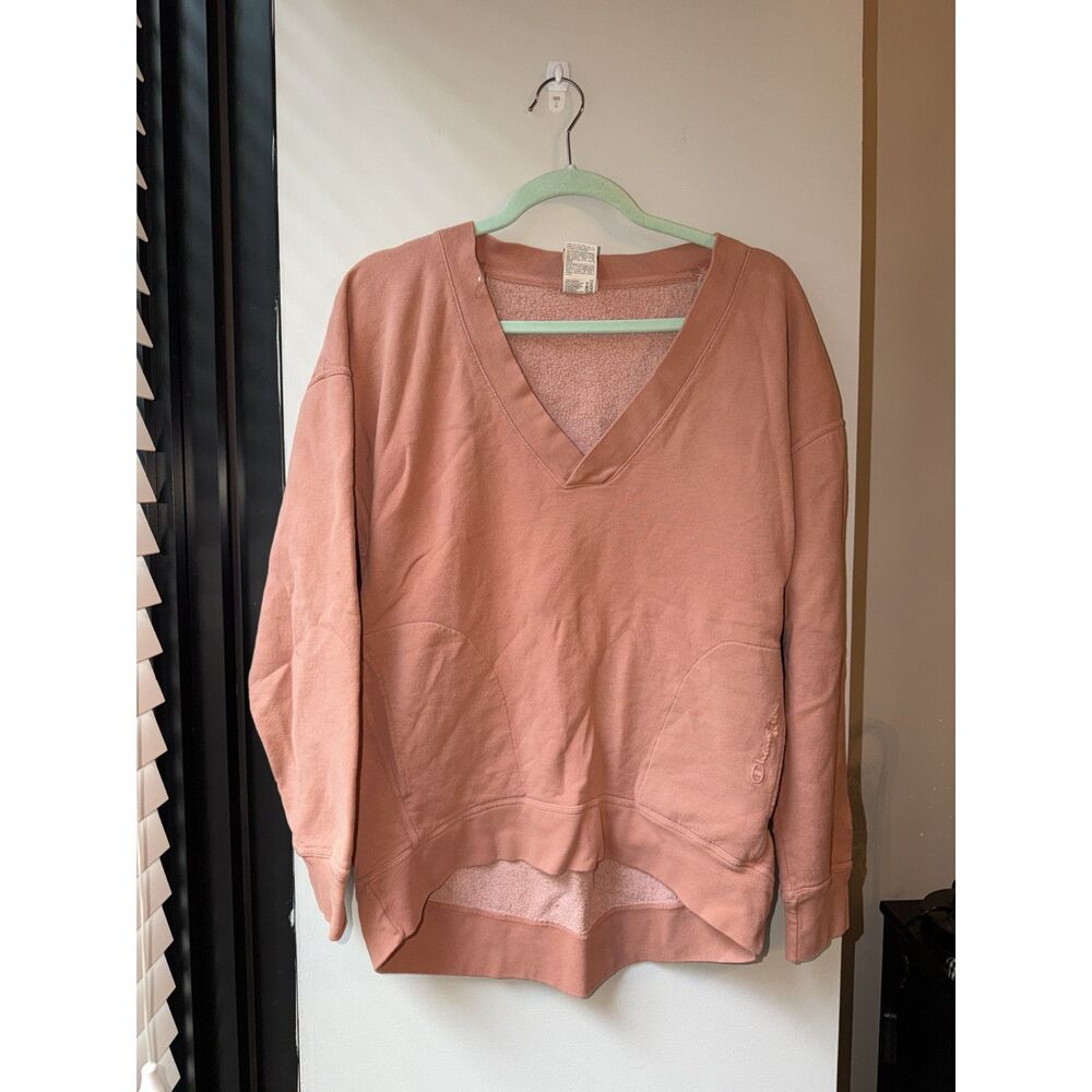Champion Game Day Deep V Tunic Pullover Sweatshirt Coral